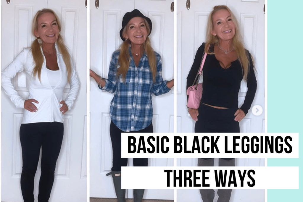 3 ways to style your basic black leggings