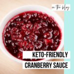 Elizabeth - keto cranberry sauce